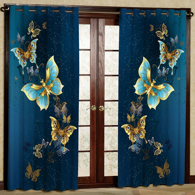 پرده مدل مخمل پانچی کد 1099 سایز 140x280 سانتی متر