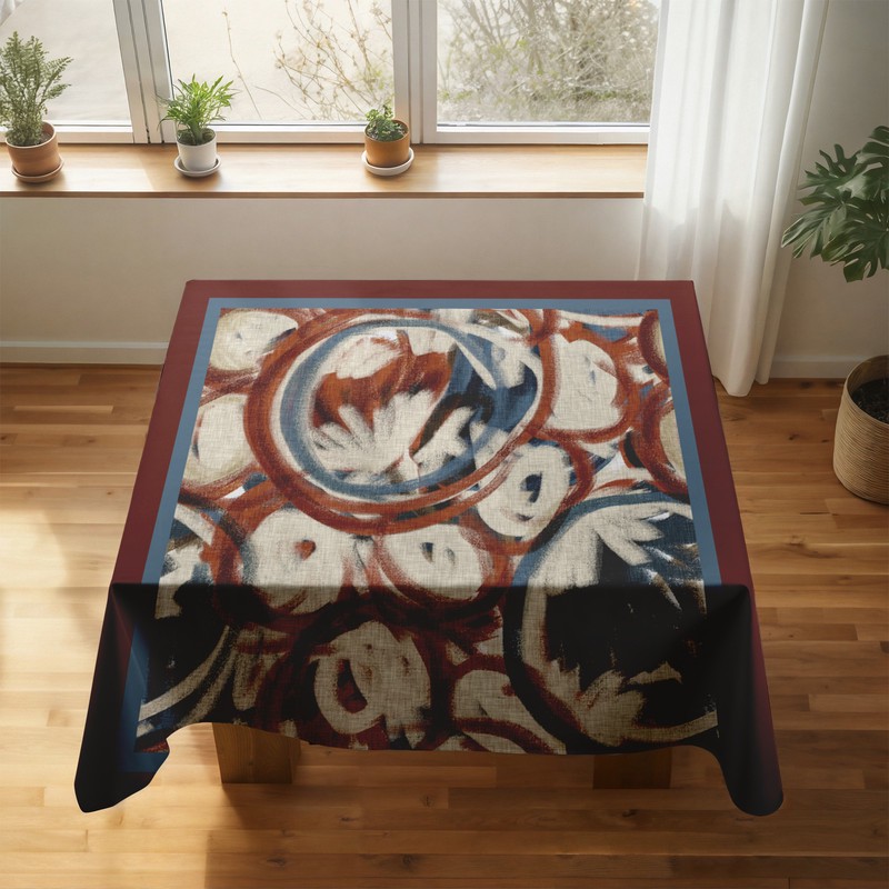 رومیزی ریحانلوکس مدل مدرن کد RH123 سایز 97x97 سانتیمتر