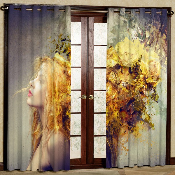 پرده مخمل پانچی کد 5999 سایز 280x140 سانتی متر