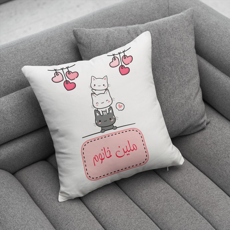 کوسن ناریکو مدل اسم شخصی طرح دخترانه اسم ملین کد 05966