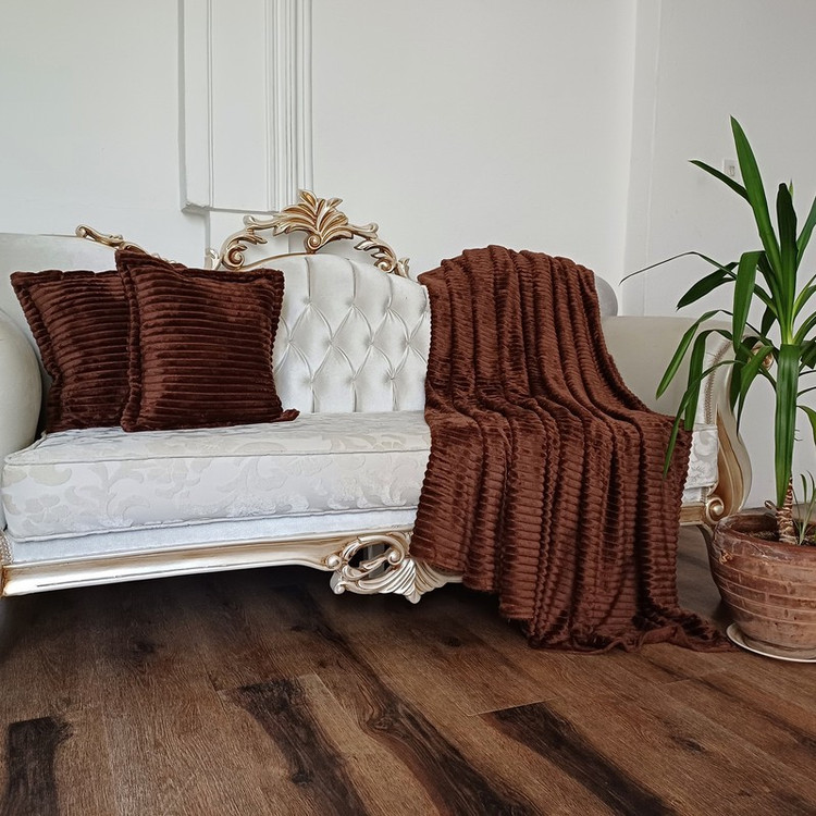 شال مبل مدل کرکره ای پلیسه کد 061 سایز 220200 سانتی متر به همراه کوسن