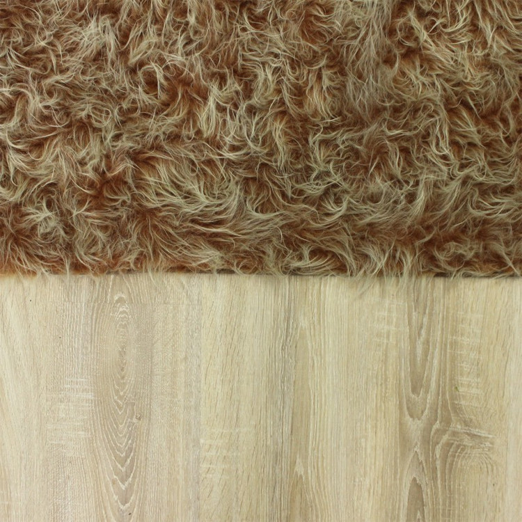 فرش ماشینی آقای طرح مدل Rectangle زمینه نسکافه ای
