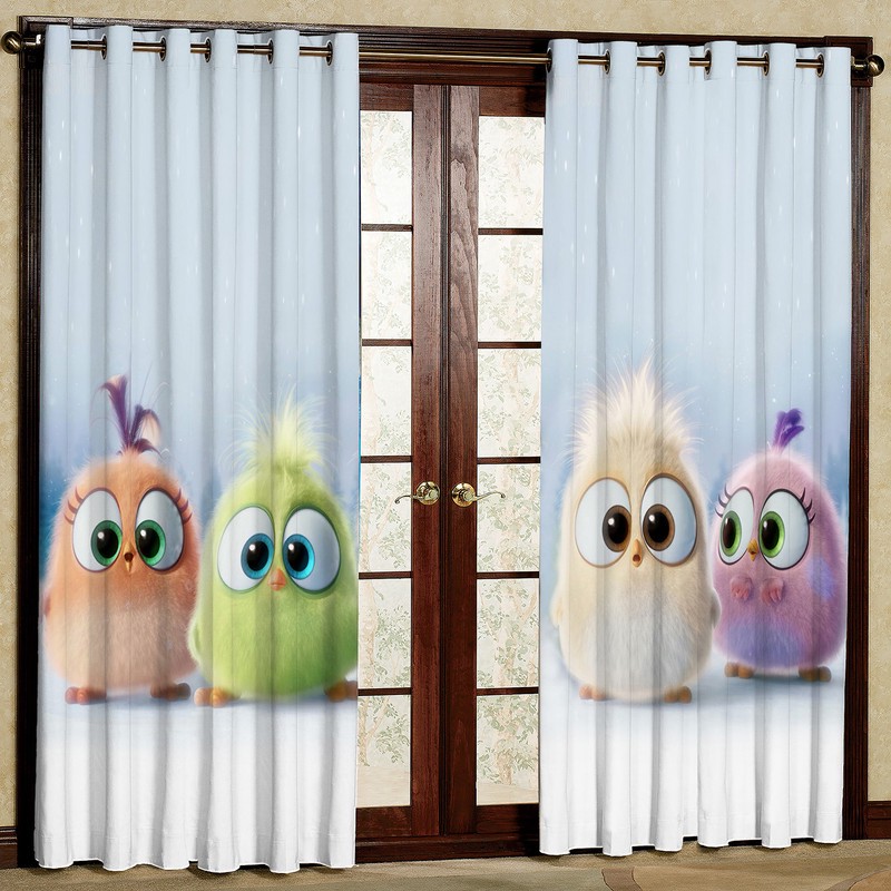 پرده طرح کودک مدل مخمل پانچی کد 2_1199 W سایز 140x280 سانتی متر