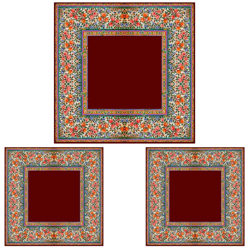 ست رومیزی سه تکه طرح گل ریز کد 9987.2