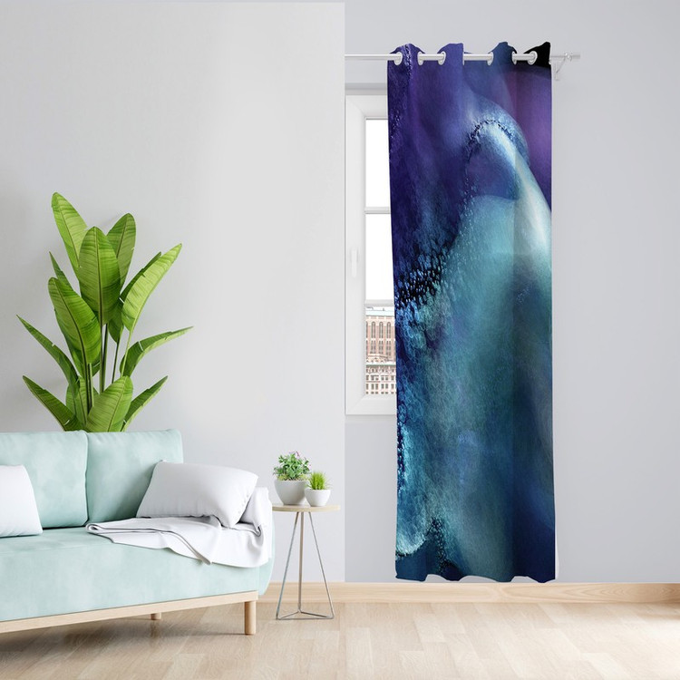 پرده مدل مخمل پانچی کد L 2348 Z سایز 140x200 سانتی متر
