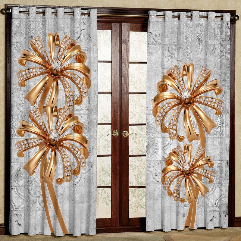 پرده مدل مخمل پانچی کد 4688 سایز 140x280 سانتی متر
