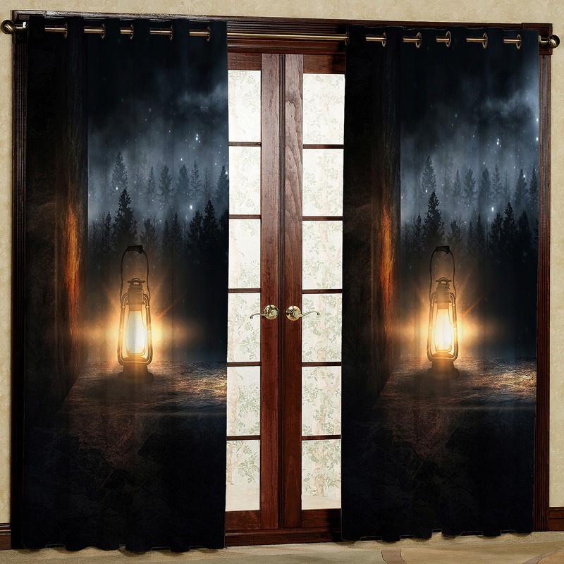 پرده مدل مخمل پانچی کد 2512 سایز 140x280 سانتی متر