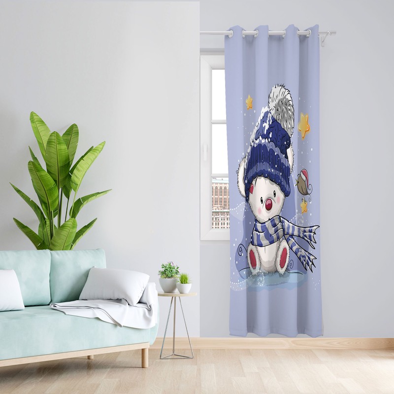 پرده مدل اتاق کودک مخمل پانچی کد 1847 سایز 140x200 سانتی متر