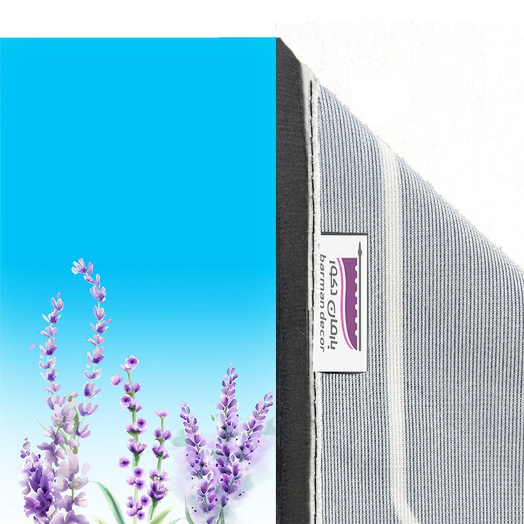 پرده بارمان دکور طرح گل مدل هازان پانچی کد 4206 W سایز 140x280 سانتی متر