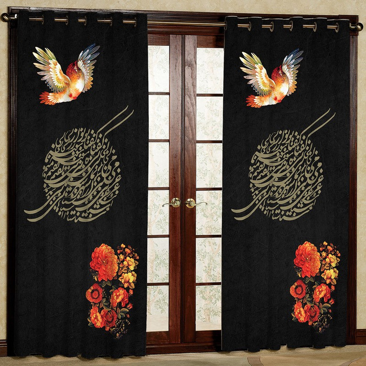پرده مدل مخمل پانچی کد 4790 سایز 140x280 سانتی متر