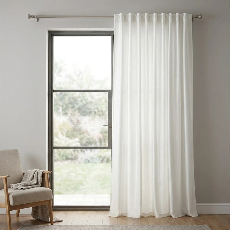 پرده مدل ساده آستر فلامنت سایز 180x275 سانتیمتر