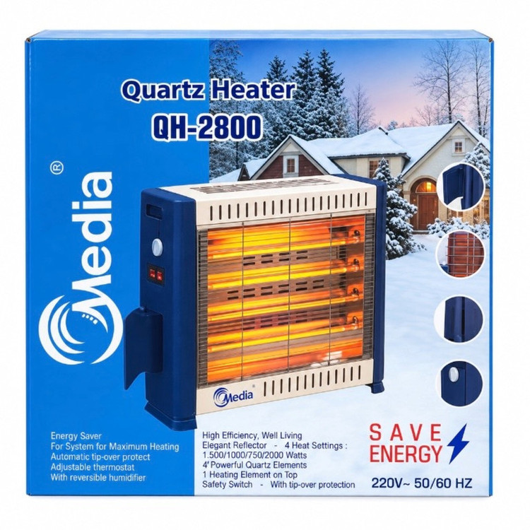 بخاری برقی مدیا مدل QH-2800