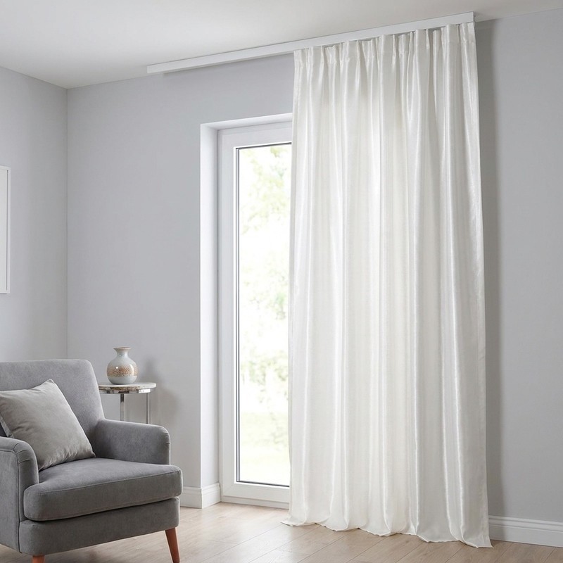 پرده مدل ساده آستر فلامنت سایز 220x275 سانتیمتر