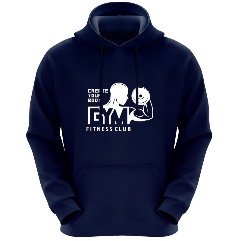 هودی مردانه طرح GYM کد F443