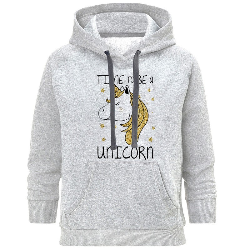 هودی زنانه طرح unicorn کد B215