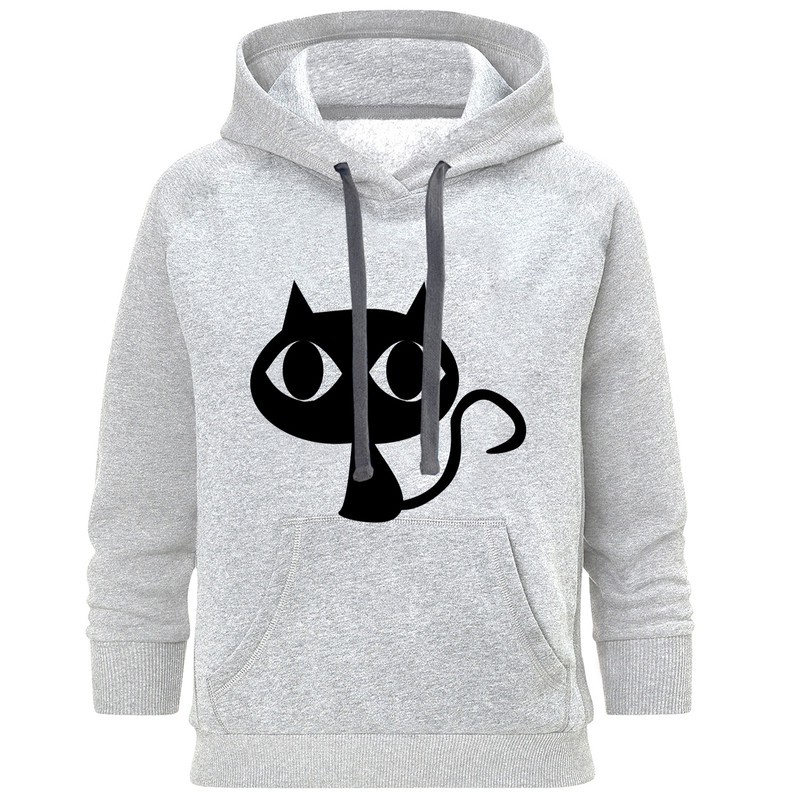هودی زنانه طرح Black Cat کد C229