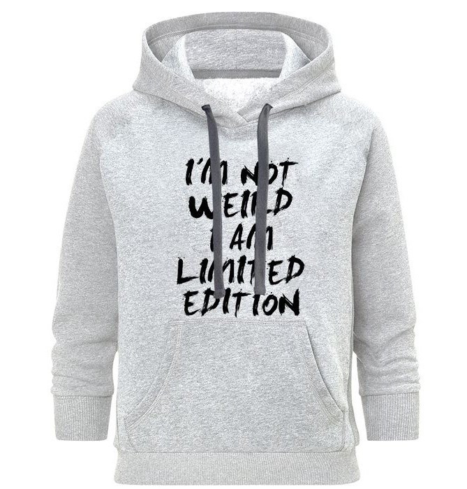 هودی زنانه مدل I am limited edition C67 انگیزشی